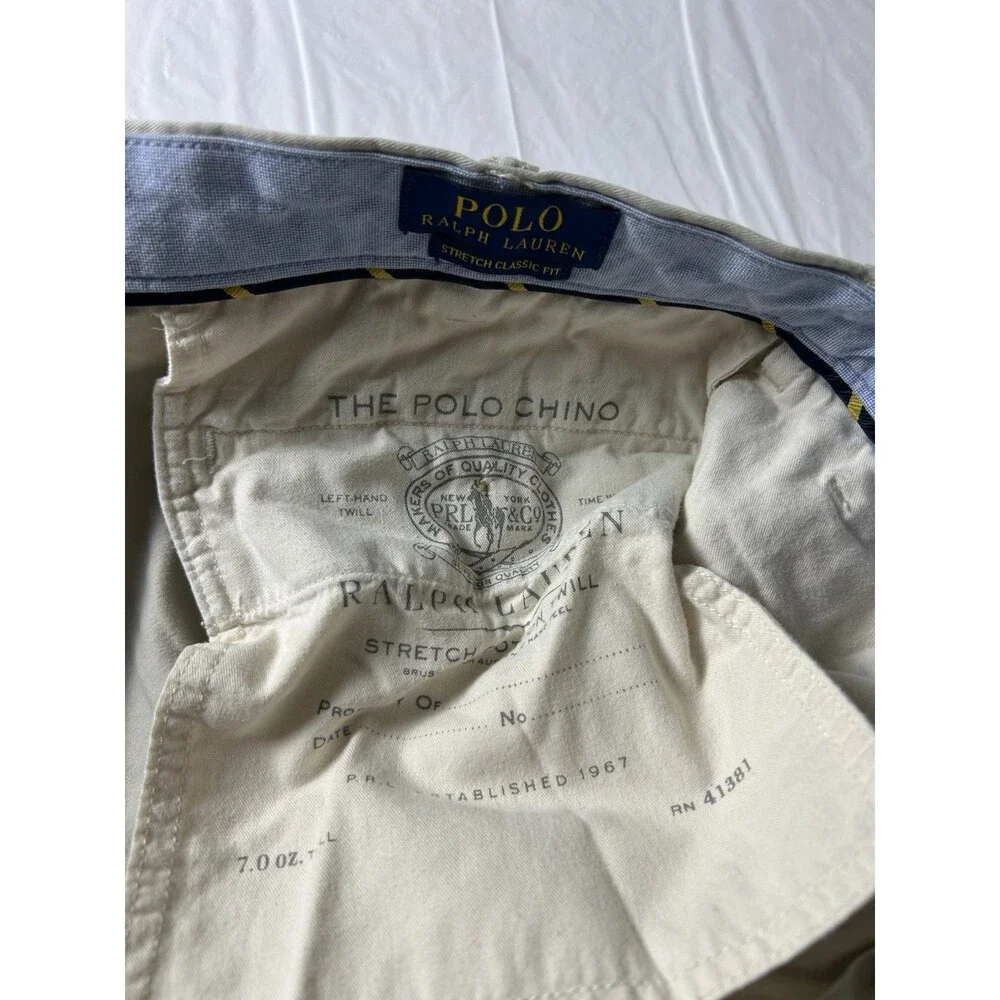 Polo Ralph Lauren chino shorts mens Size 36T 36L Lot of 2 includes 2 pairs